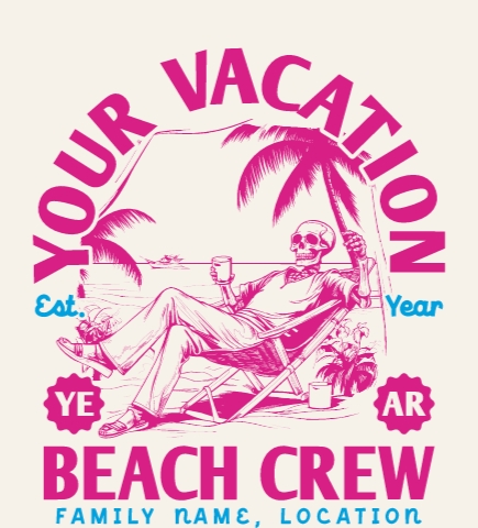 Beach t-shirt design 9