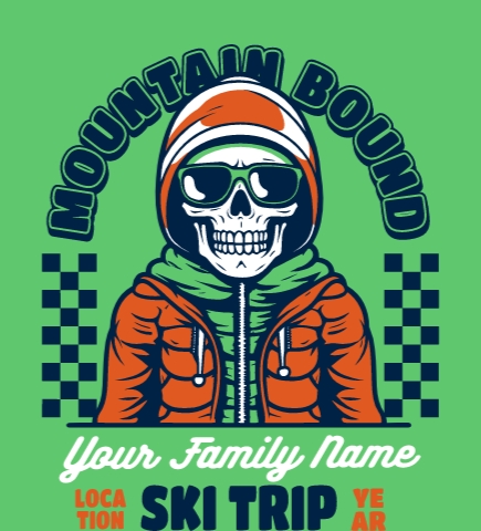 Winter Vacation t-shirt design 2