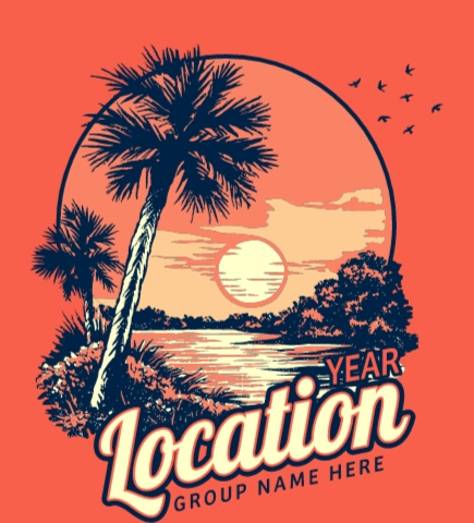 Beach t-shirt design 23