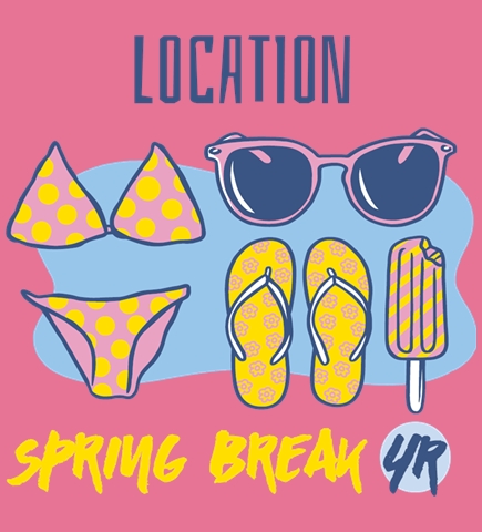 Create spring break t-shirts online at UberPrints.com