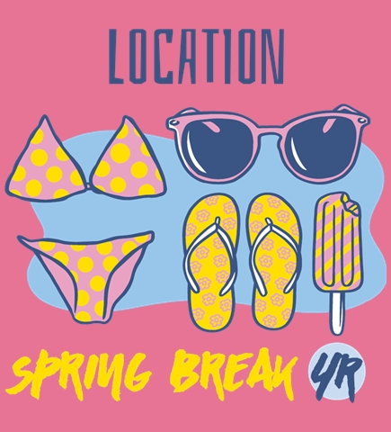 Spring Break t-shirt design 13