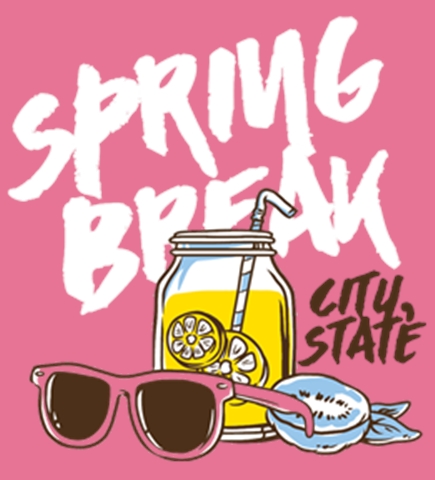 Create spring break t-shirts online at UberPrints.com