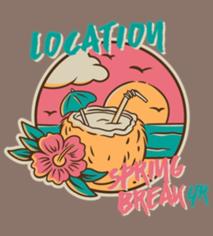 Spring Break t-shirt design 8