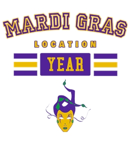 Mardi Gras t-shirt design 3