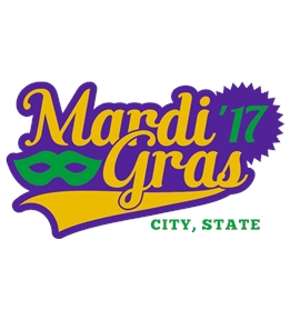 Mardi Gras t-shirt design 9