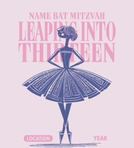 Bat/Bar Mitzvah t-shirt design 4