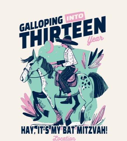 Bat/Bar Mitzvah t-shirt design 1