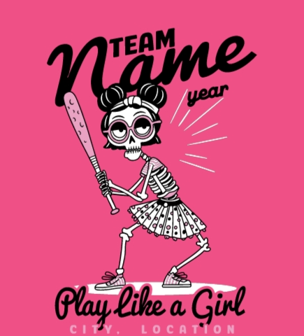 Softball t-shirt design 5