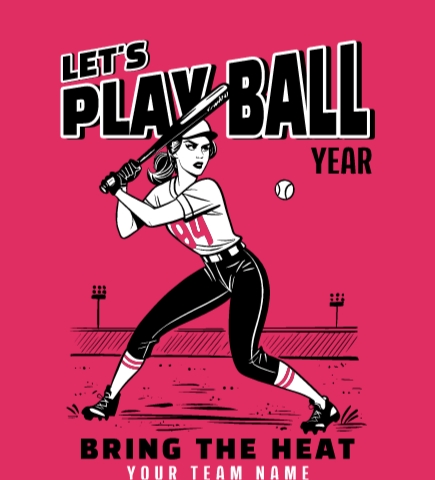 Softball t-shirt design 8