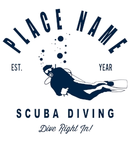 Scuba t-shirt design 7