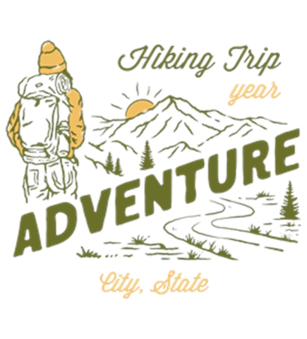 Hiking t-shirt design 4