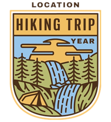 Hiking t-shirt design 2