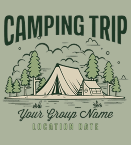 Create Camping Custom T-Shirts - Custom Printed Tees at Uberprints