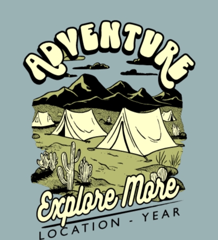 Camping t-shirt design 14