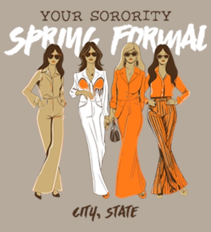 Sorority Templates t-shirt design 36