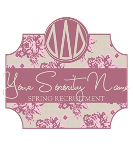 Sorority Templates t-shirt design 109