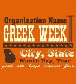 Fraternity t-shirt design 80