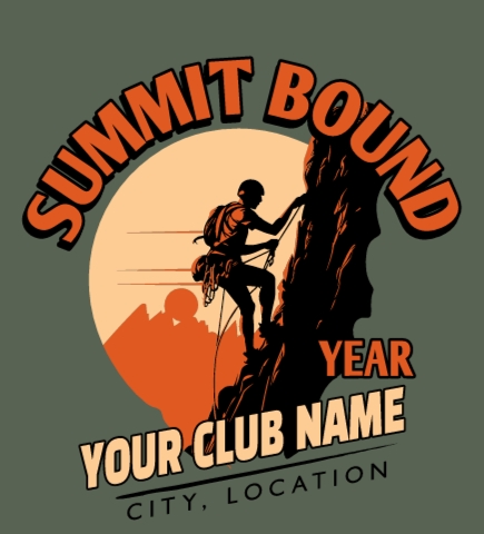 Rock Climbing t-shirt design 3