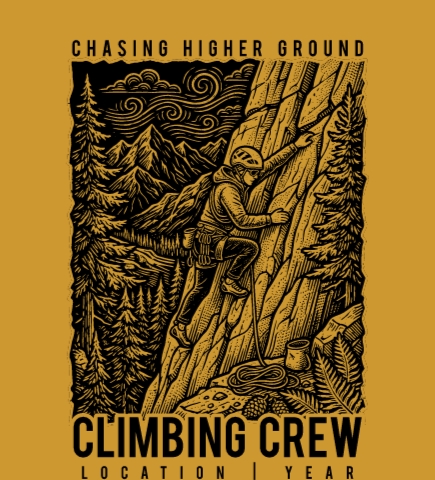Custom Rock Climbing T-Shirts | UberPrints.com
