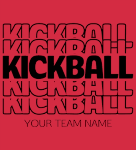 Kickball t-shirt design 1