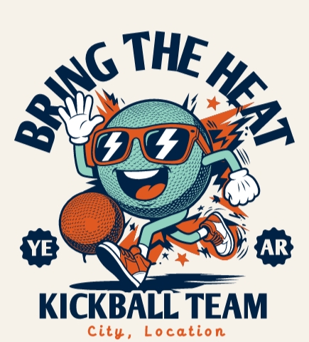 Kickball t-shirt design 3