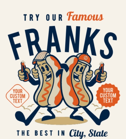 Restaurants/Bar t-shirt design 9