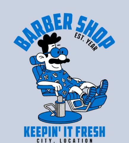 Salon/Barber t-shirt design 2