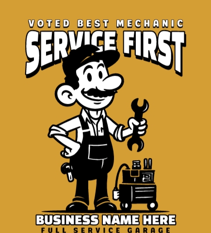 Mechanic t-shirt design 5