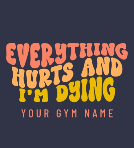 Workout t-shirt design 11