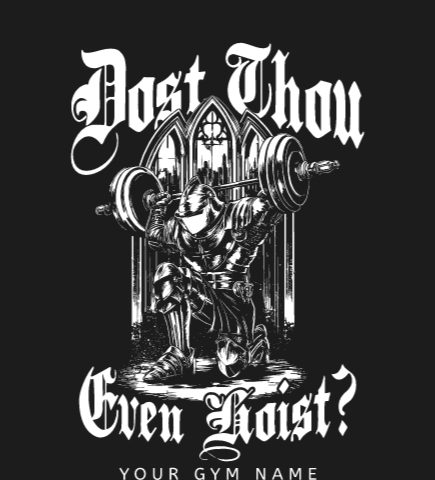 Workout t-shirt design 8