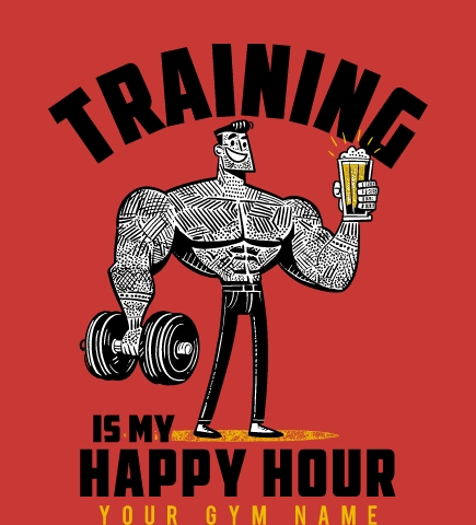 Workout t-shirt design 23