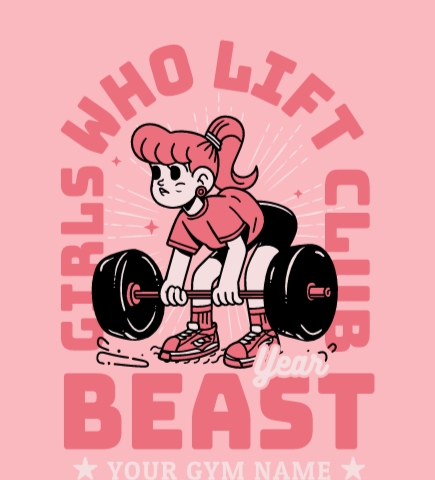 Workout t-shirt design 4