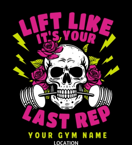Workout t-shirt design 15