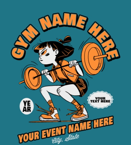 Workout t-shirt design 15
