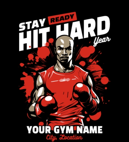 Boxing t-shirt design 5