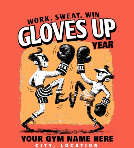 Boxing t-shirt design 4