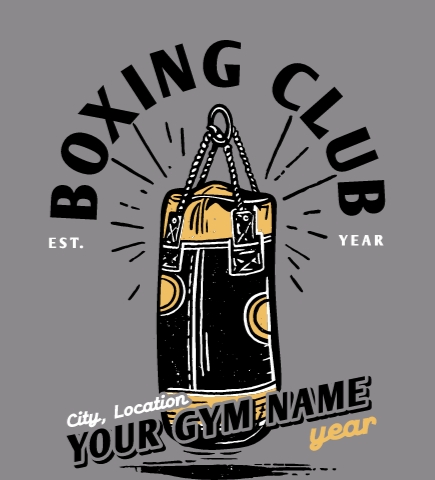 Boxing t-shirt design 2