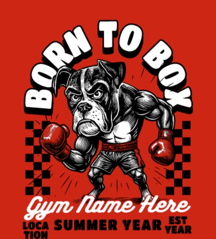 Boxing t-shirt design 1