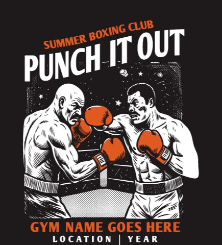 Boxing t-shirt design 7