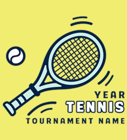 Tennis t-shirt design 3