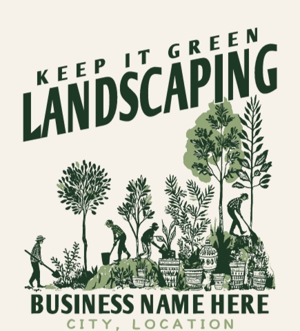 Landscaping t-shirt design 3