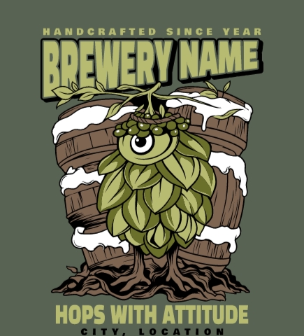 Brewery t-shirt design 13