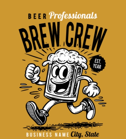 Brewery t-shirt design 8