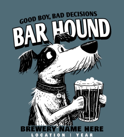 Brewery t-shirt design 6