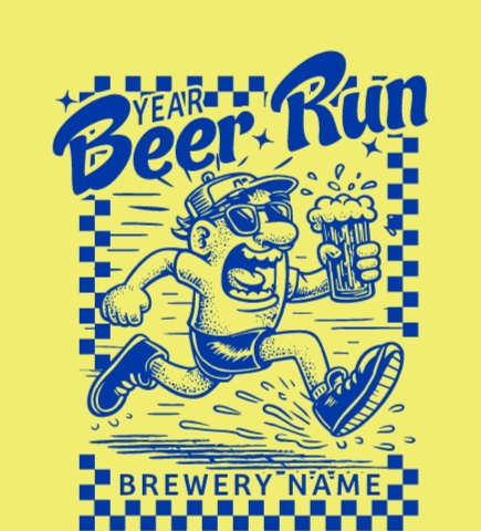 Brewery t-shirt design 3