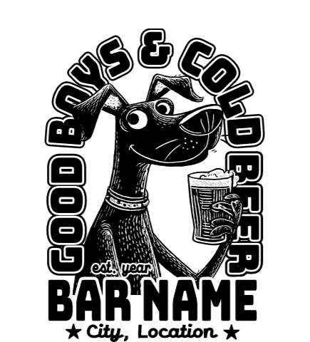 Brewery t-shirt design 2