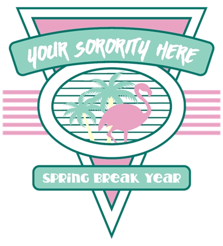 Greek Spring Break t-shirt design 7