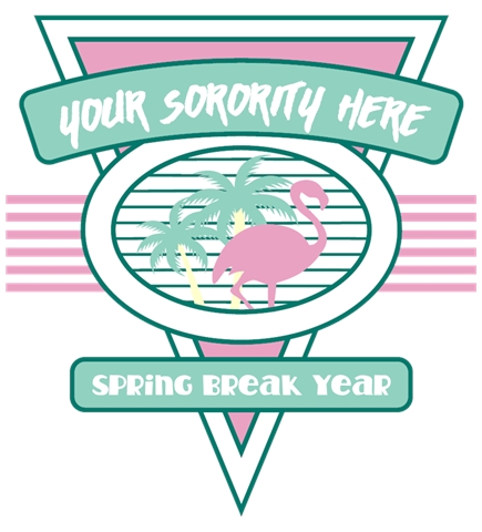 Greek Spring Break t-shirt design 13