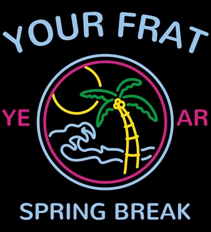 Greek Spring Break t-shirt design 17